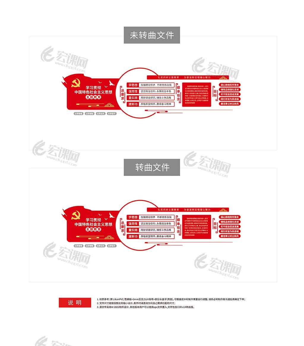 中国特色社会主义思想主题教育文化墙